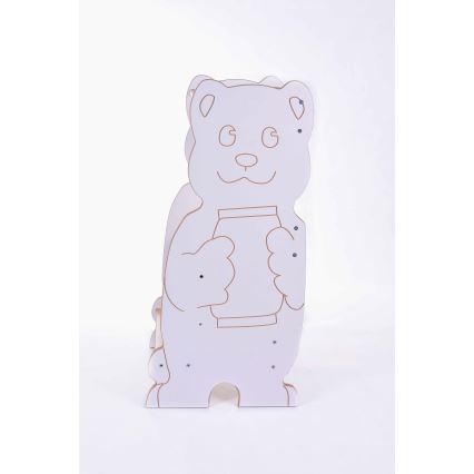 Læringstårn BEAR hvid/ahorn