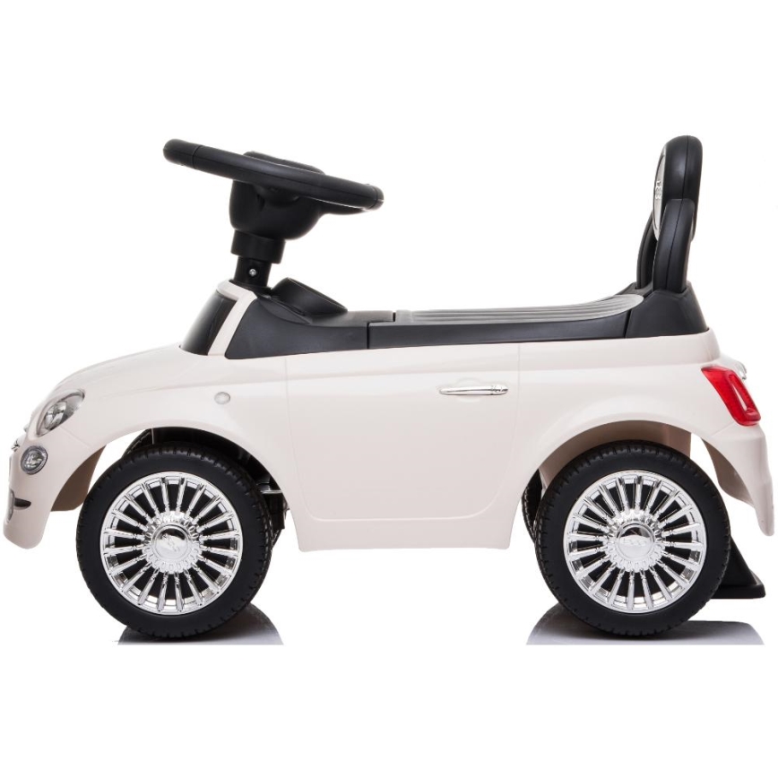 Løbecykel Fiat 500 2xAA cremefarvet