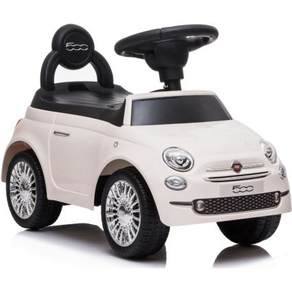 Løbecykel Fiat 500 2xAA cremefarvet