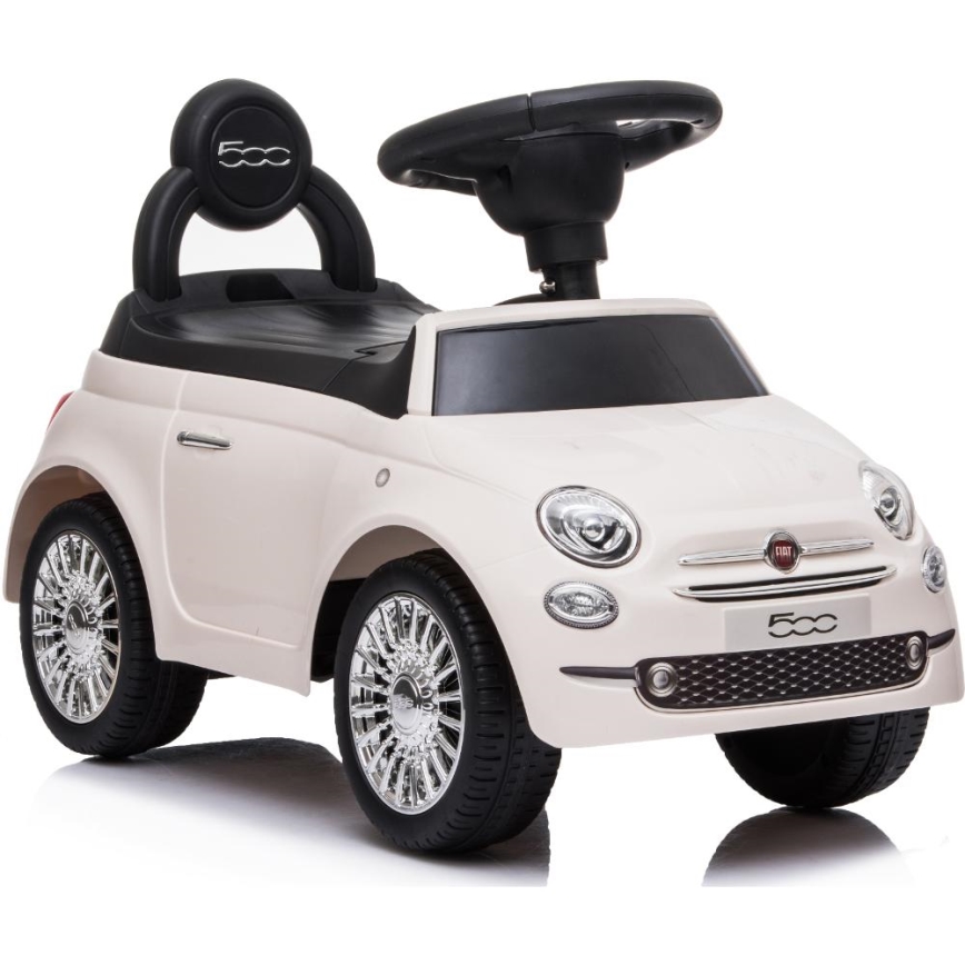 Løbecykel Fiat 500 2xAA cremefarvet