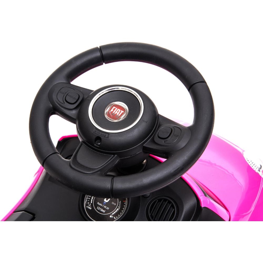 Løbecykel Fiat 500 2xAA lyserød