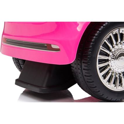 Løbecykel Fiat 500 2xAA lyserød