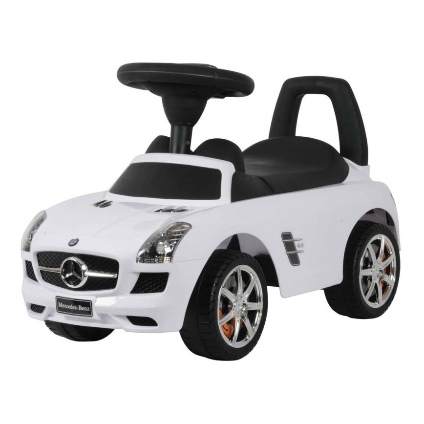 Løbecykel Mercedes 2xAA hvid/sort