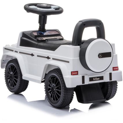 Løbecykel Mercedes G350d 2xAA hvid/sort