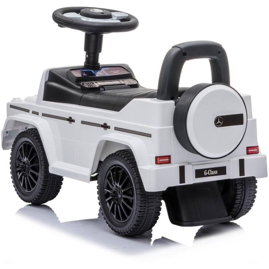 Løbecykel Mercedes G350d 2xAA hvid/sort