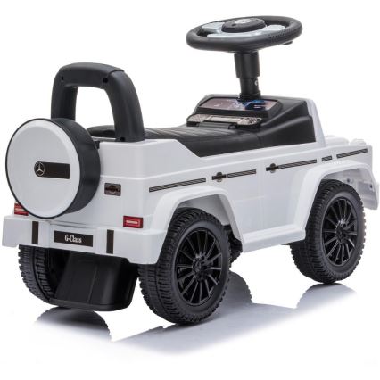 Løbecykel Mercedes G350d 2xAA hvid/sort