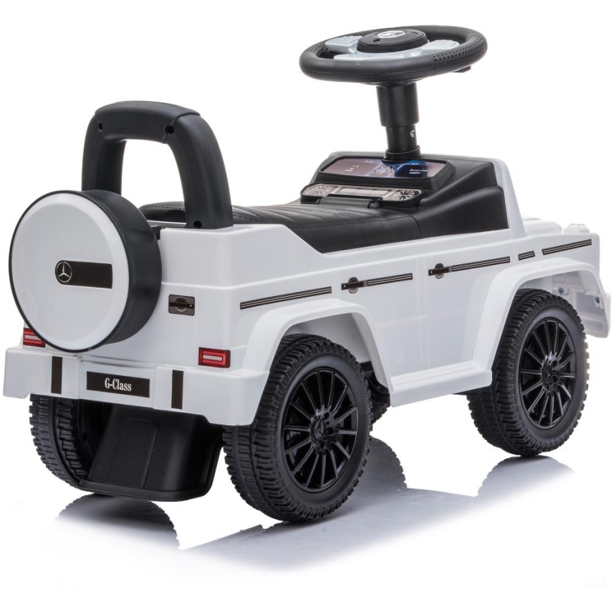 Løbecykel Mercedes G350d 2xAA hvid/sort