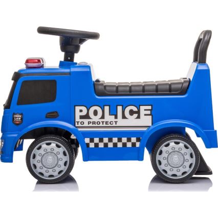 Løbecykel Mercedes Politibil 2xAA blå