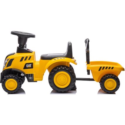 Løbecykel traktor CAT 2xAA gul/sort