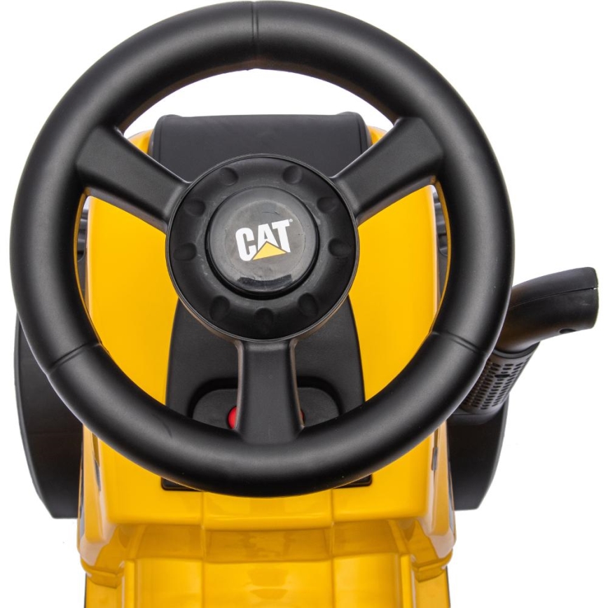 Løbecykel traktor CAT 2xAA gul/sort