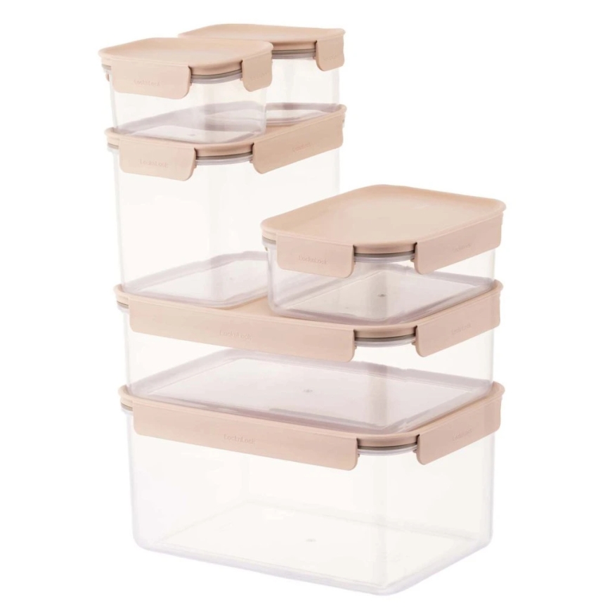 Madbeholder CLASSIC PLUS 0,86 l rosa/gennemsigtig