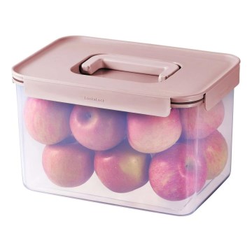 Madbeholder CLASSIC PLUS 6 l, pink/gennemsigtig