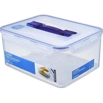 Madbeholder LOCK 6,5 l blå/transparent