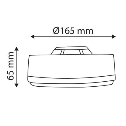 Magnetisk LED advarselslampe LIGHT LED/3W/10-24V