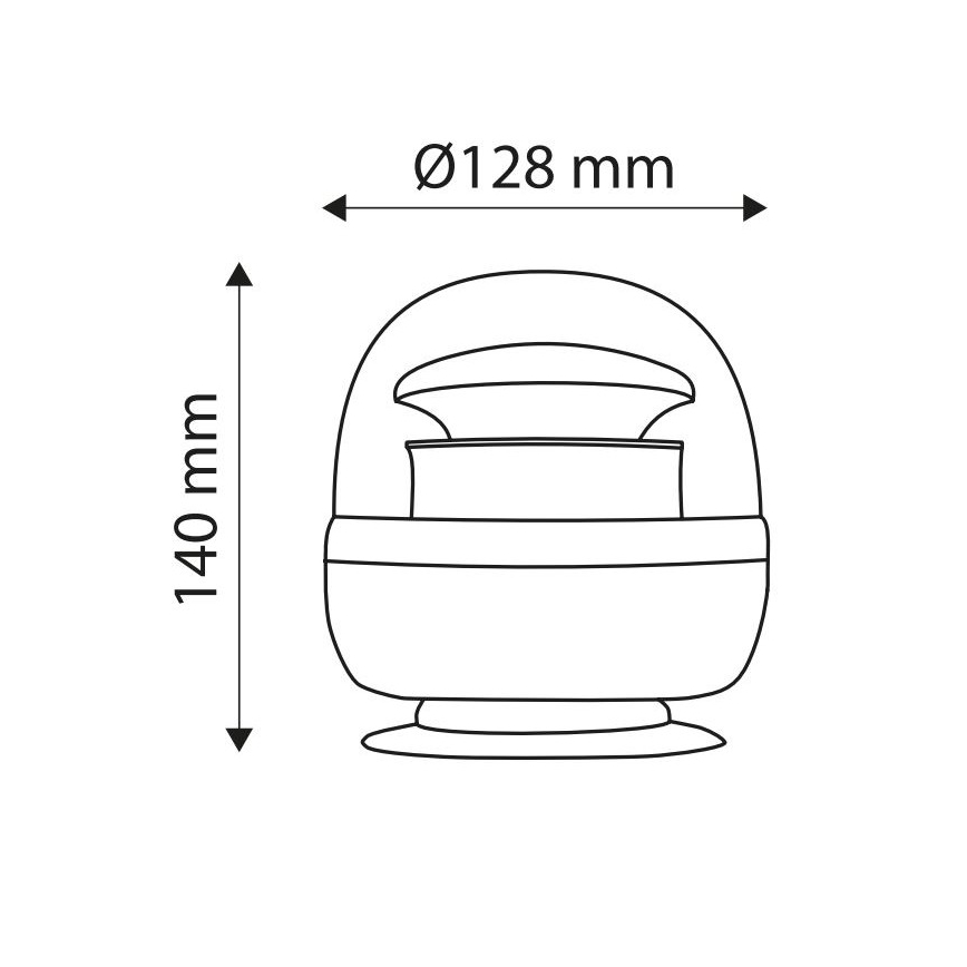 Magnetisk LED advarselslampe LIGHT LED SMD 2835/12-24V