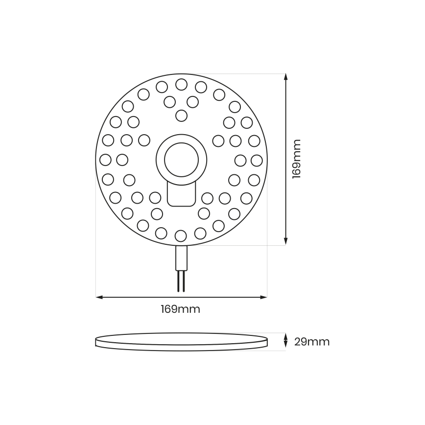Magnetisk LED-modul LED/18W/230V 2700-6500K Ø 17 cm - Brilagi