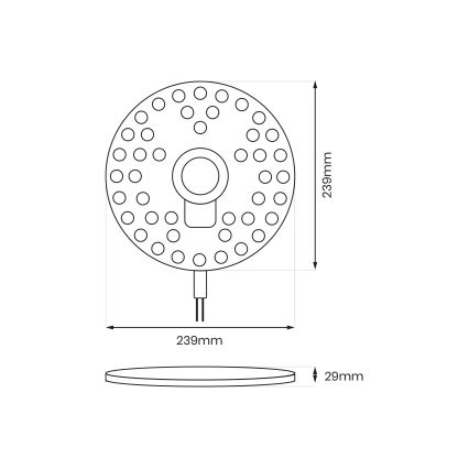 Magnetisk LED-modul LED/36W/230V 2700-6500K Ø 24 cm - Brilagi