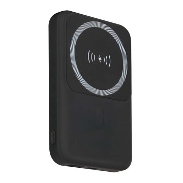 Magnetisk powerbank med trådløs opladning Power Delivery 10 000mAh/20W/3,7V sort