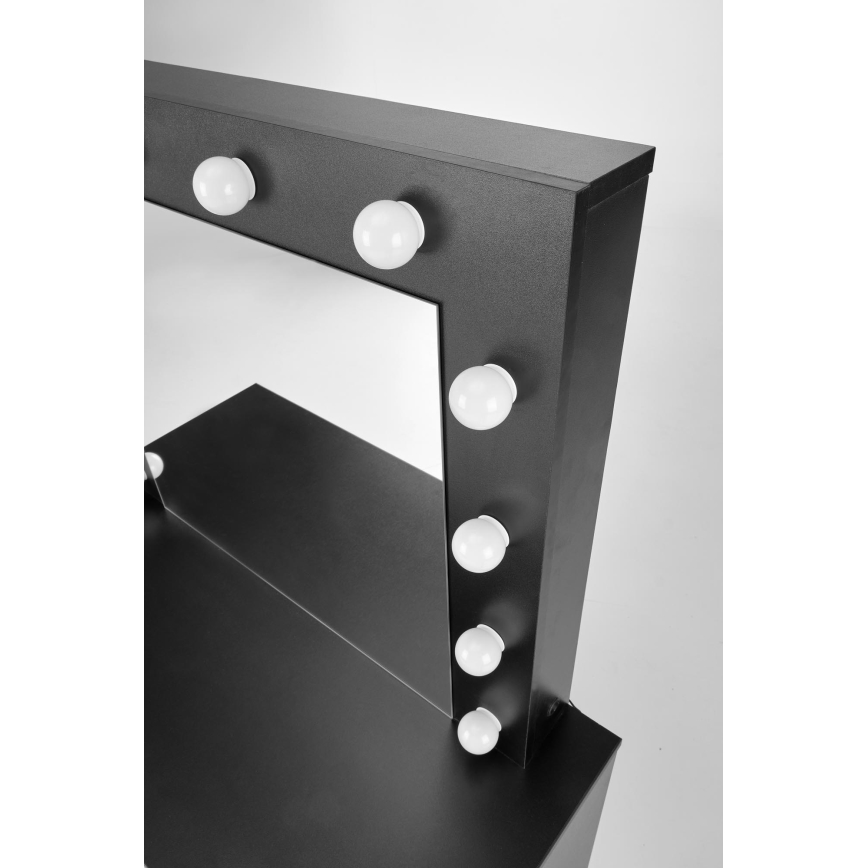 Makeupbord AMORIO 94x43 cm sort