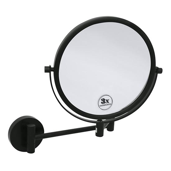 Makeupspejl 23x28 cm, sort
