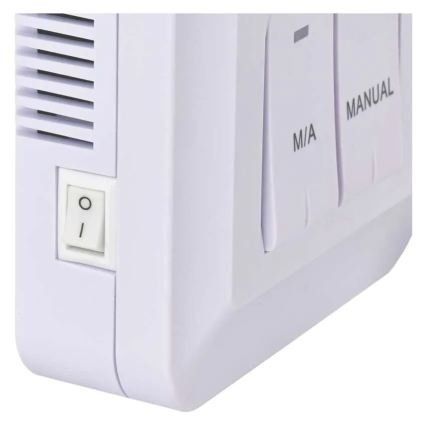 Manuel trådløs rumtermostat 230V/16A, 2xAA, hvid