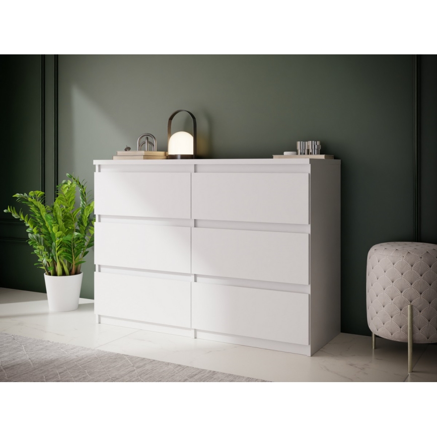 MAO kommode med skuffer, hvid