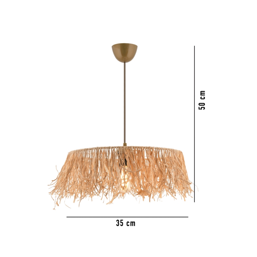MARISKA loftlampe 1xE27/40W/230V rattan