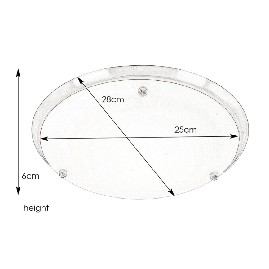 Markslöjd 102527 - Loftlampe til badeværelse ARE 1xE27/60W/230V IP44 mat krom