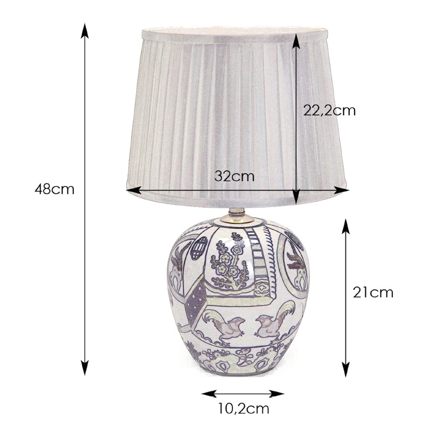Markslöjd 105000 - Bordlampe GÖTEBORG 1xE27/60W/230V