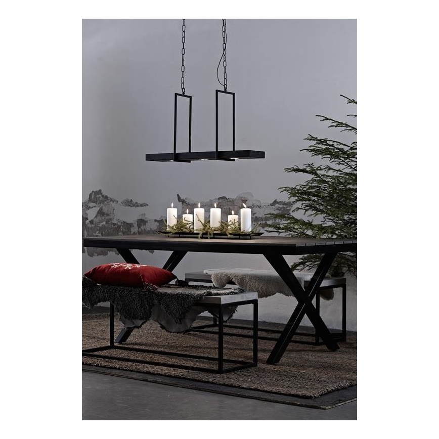 Markslöjd 105780 - LED hængelampe i kæde dæmpbar TRAY 3xLED/3W/230V sort