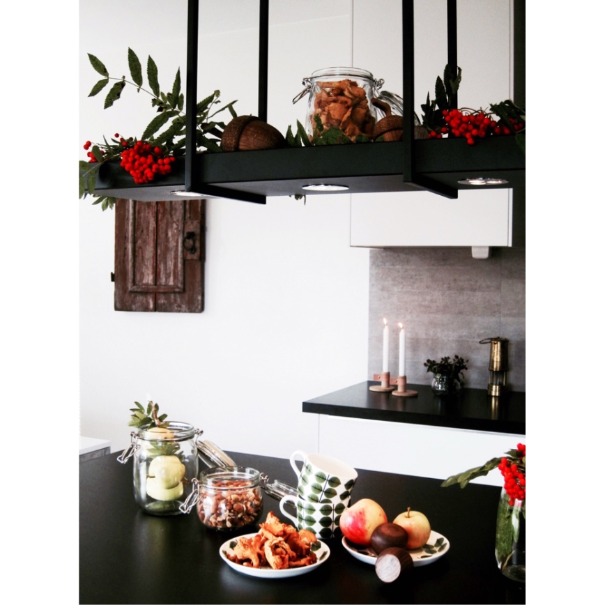 Markslöjd 105780 - LED hængelampe i kæde dæmpbar TRAY 3xLED/3W/230V sort