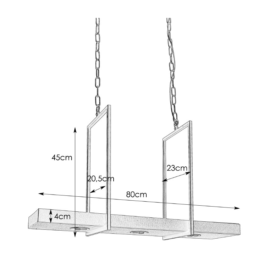 Markslöjd 105780 - LED hængelampe i kæde dæmpbar TRAY 3xLED/3W/230V sort