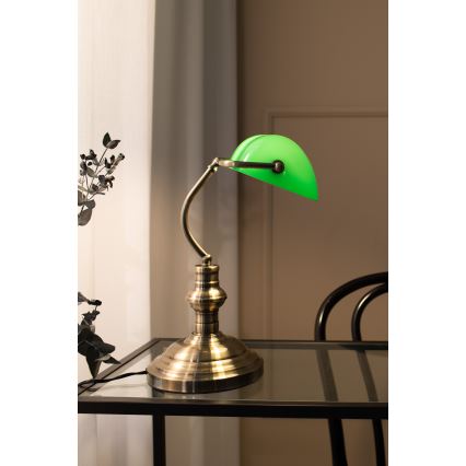 Markslöjd 105931 - Bordlampe BANKERS 1xE14/40W/230V