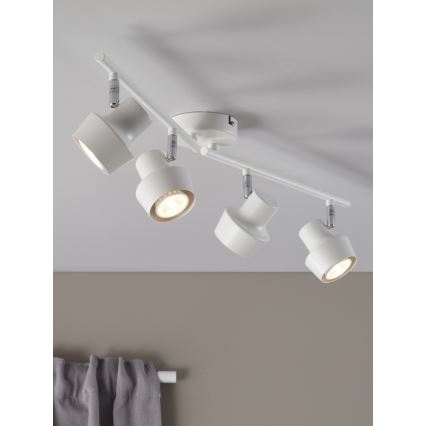 Markslöjd 106089 - Spotlampe URN 4xGU10/35W/230V hvid