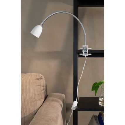 Markslöjd 106091 - LED bordlampe med klemme TULIP LED/3W/230V hvid