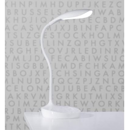 Markslöjd 106093 - LED bordlampe m. USB dæmpbar SWAN LED/4,6W/230V