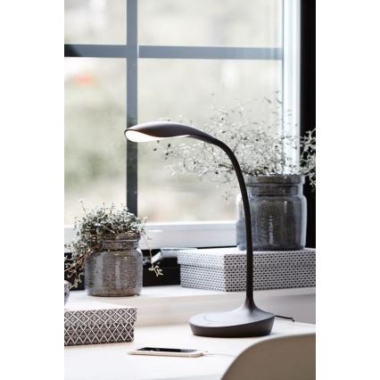 Markslöjd 106094 - LED lysdæmper bordlampe s USB SWAN LED/4,6W/230V