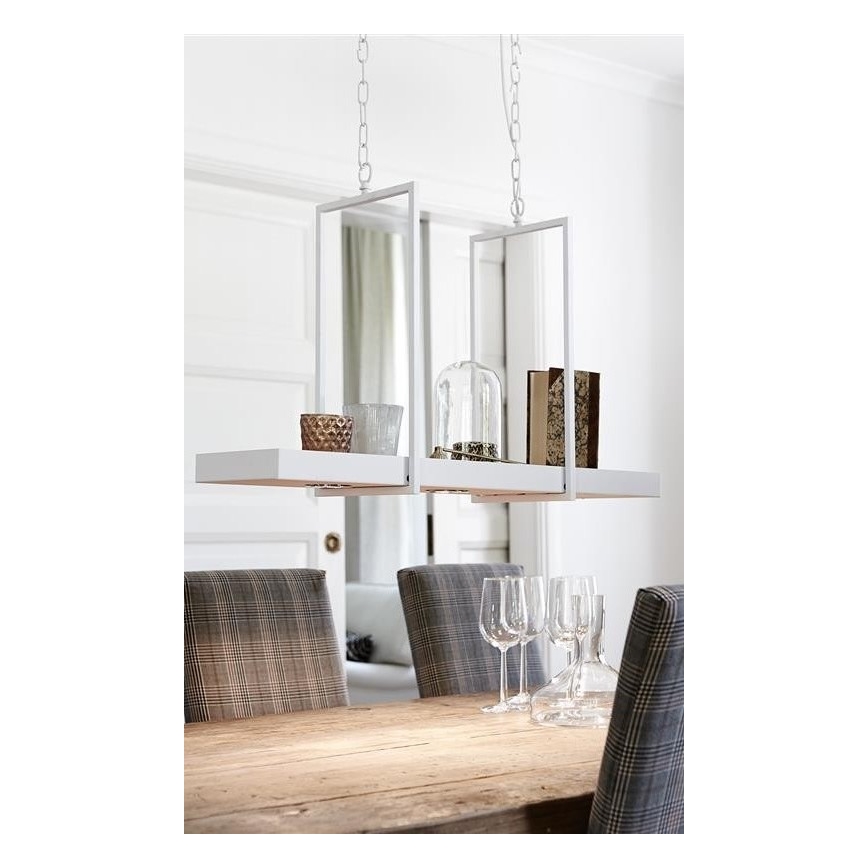 Markslöjd 106124 - LED lysdæmper lysekrone i kæde TRAY 3xLED/3W/230V hvid