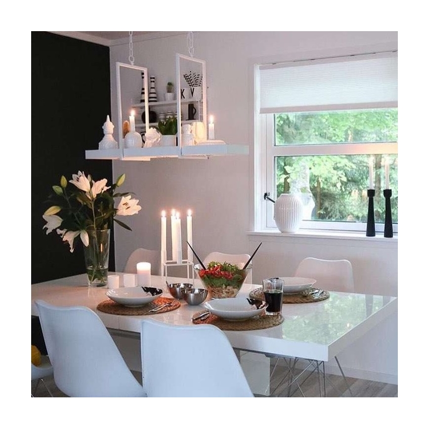 Markslöjd 106124 - LED lysdæmper lysekrone i kæde TRAY 3xLED/3W/230V hvid