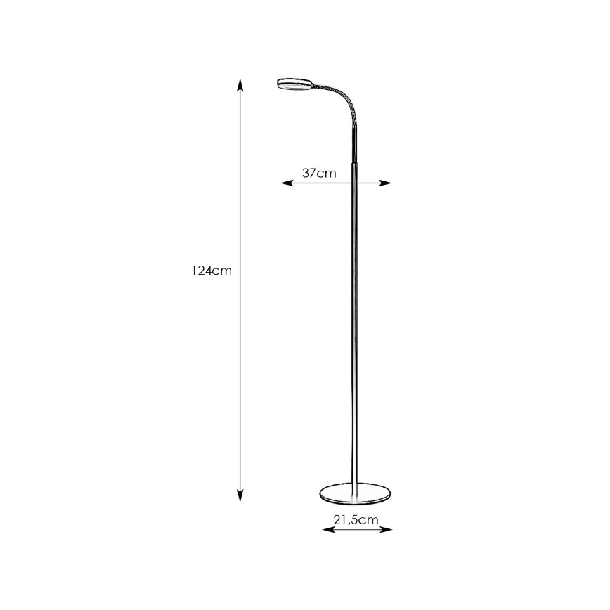 Markslöjd 106465 - LED gulvlampe FLEX LED/5W/230V