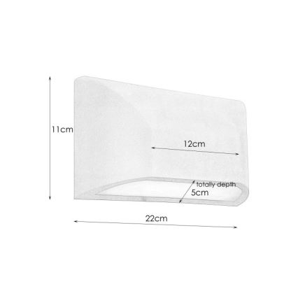 Markslöjd 106511 - Udendørs LED væglampe NIKOS LED/6W/230V IP44