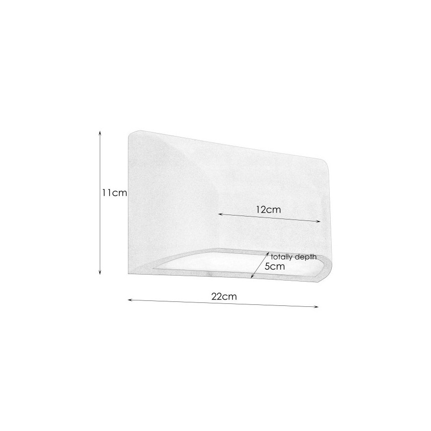 Markslöjd 106511 - Udendørs LED væglampe NIKOS LED/6W/230V IP44