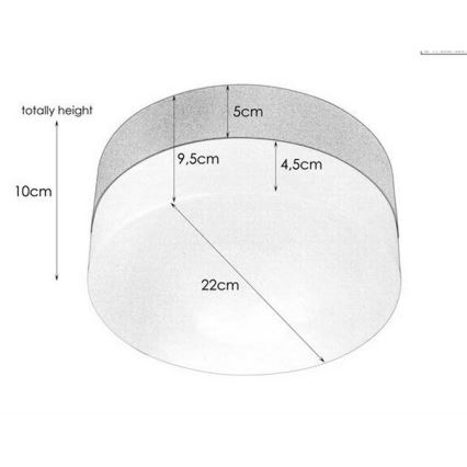 Markslöjd 106574 - LED loftlampe DEMAN LED/7W/230V IP44