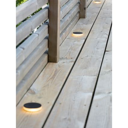 Markslöjd 106935 - LED udendørs indfældet armatur GARDEN24 LED/3W/24V IP44 sort
