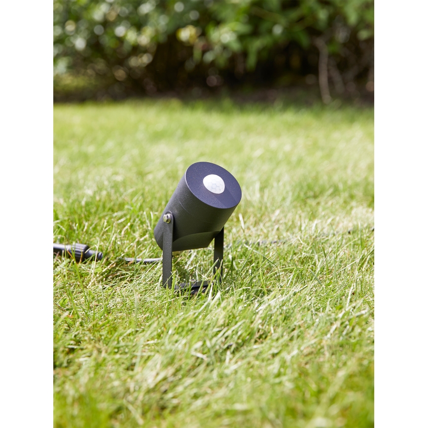 Markslöjd 106940 - Udendørs PIR-bevægelses- og skumringssensor GARDEN24 IP44, sort