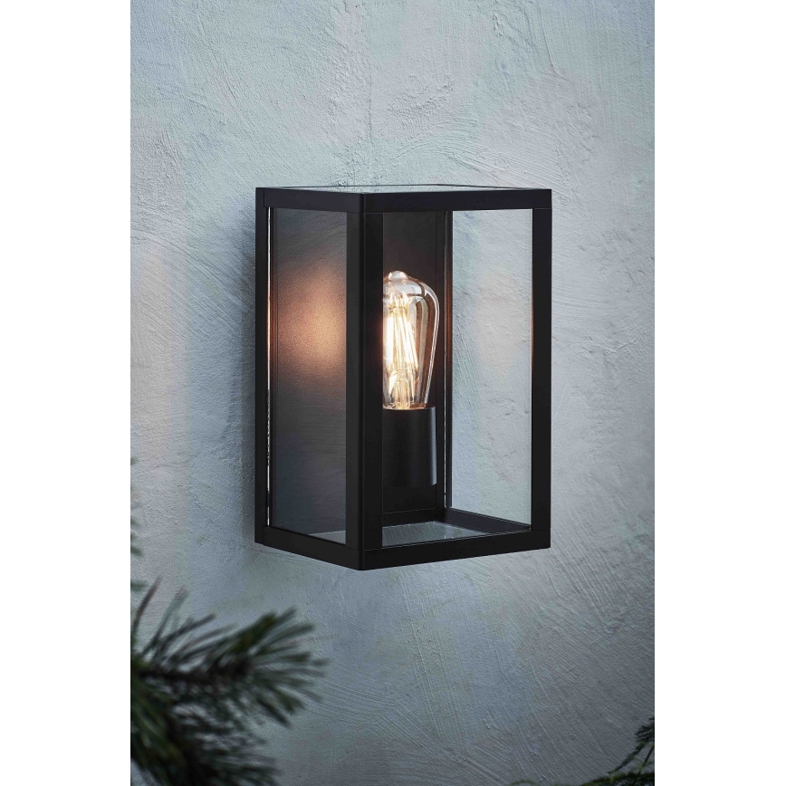 Markslöjd 107113 - Udendørs væglampe PELHAM 1xE27/60W/230V IP44 sort