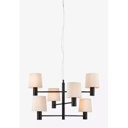 Markslöjd 107186 - Lysekrone LONDON 6xE27/60W/230V sort