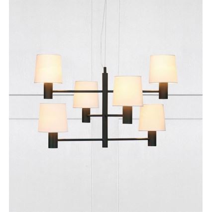 Markslöjd 107186 - Lysekrone LONDON 6xE27/60W/230V sort