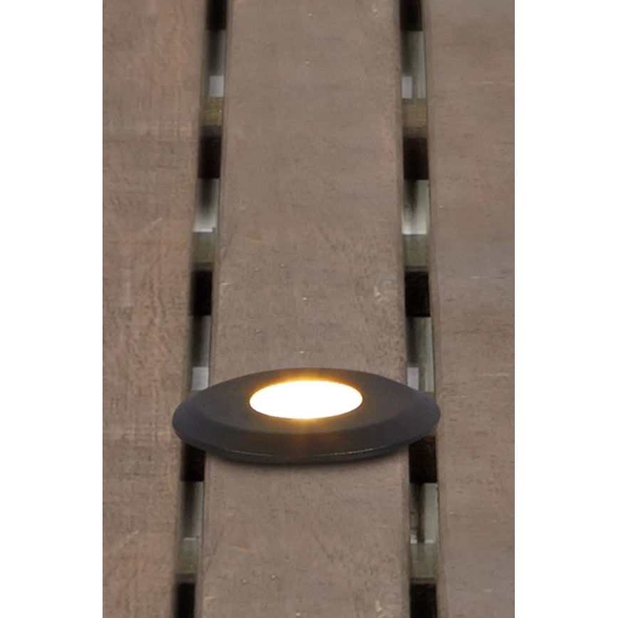 Markslöjd 107284 - LED udendørs indbygningsarmatur GARDEN24 LED/0,8W/24V IP44 sort