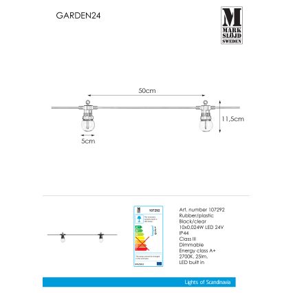 Markslöjd 107292 - Udendørs LED lyskæde GUIRLANDE GARDEN 10xLED 5,5m IP44